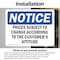 Signmission Prices Subject To Change According To The, 5 in W x Rectangle, Vinyl Decal OS-2PACK-NS-D-35-L-17799 - alternate 2